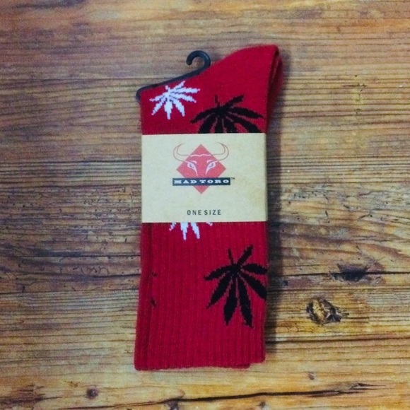 UNIF Red and Black Casual Socks - Picture 1 of 3